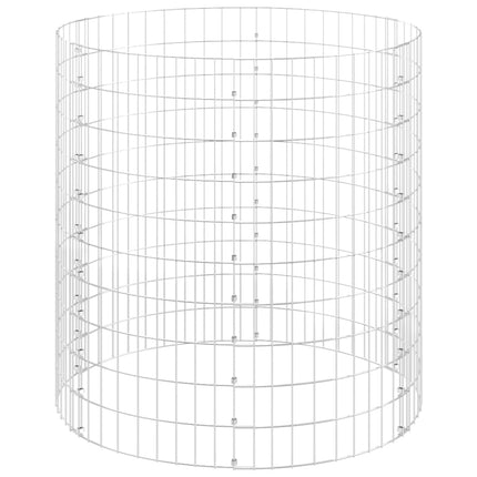 gabionsøjle Ø100x100 cm galvaniseret stål rund