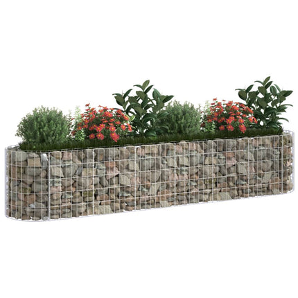 gabion-højbed 260x50x50 cm galvaniseret jern