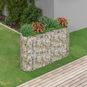 gabion-højbed 190x50x100 cm galvaniseret jern