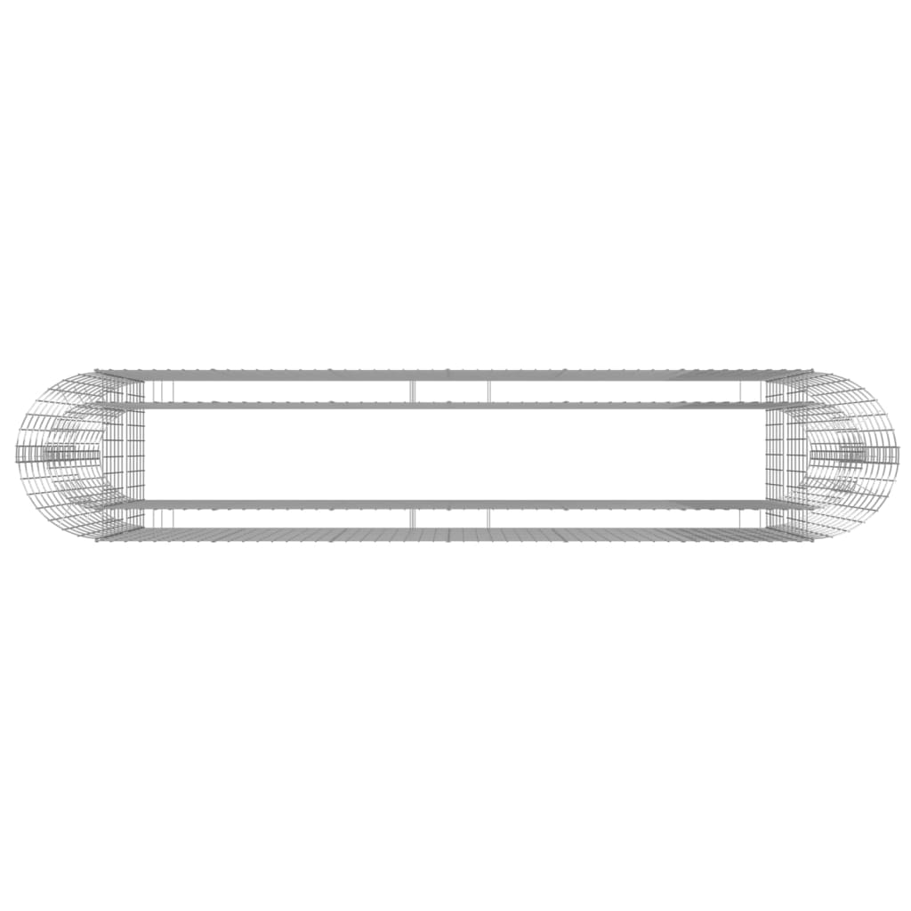 gabion-højbed 260x50x100 cm galvaniseret jern