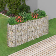 gabion-højbed 260x50x100 cm galvaniseret jern