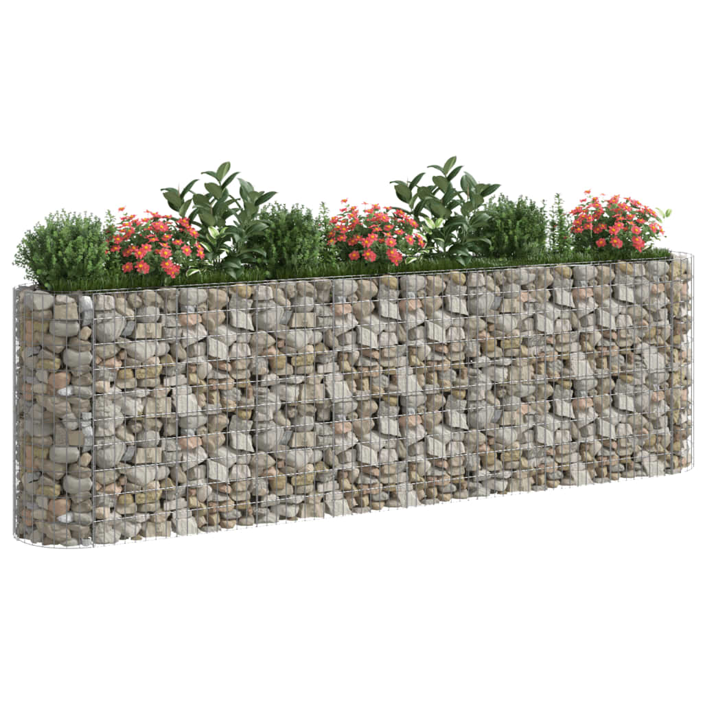 gabion-højbed 330x50x100 cm galvaniseret jern