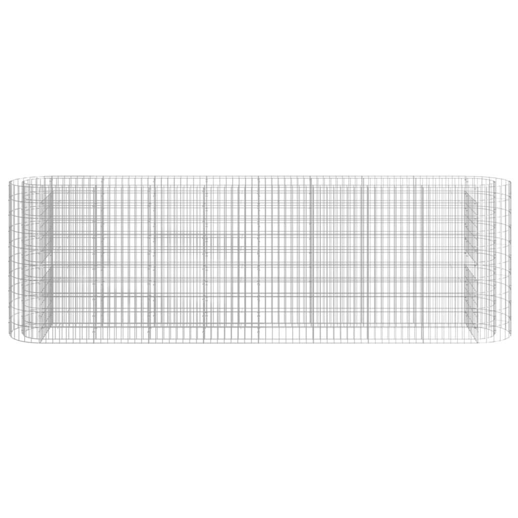 gabion-højbed 330x50x100 cm galvaniseret jern