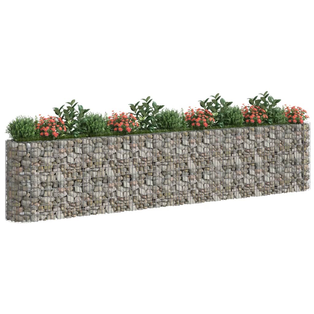 gabion-højbed 470x50x100 cm galvaniseret jern