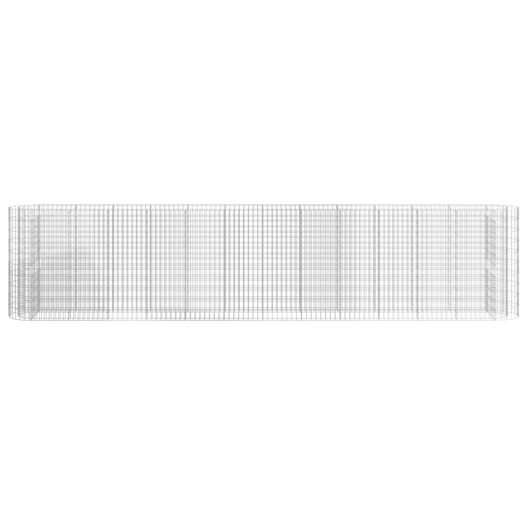 gabion-højbed 470x50x100 cm galvaniseret jern