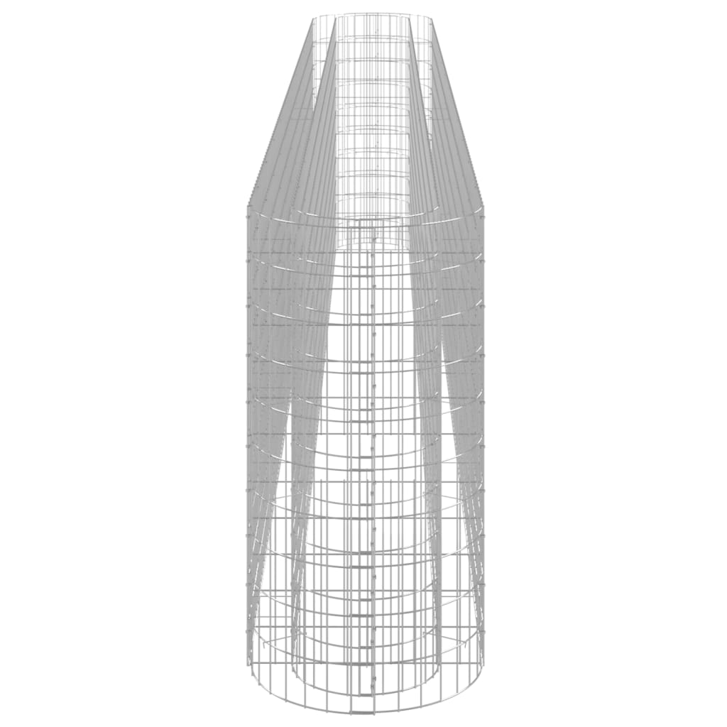 gabion-højbed 470x50x100 cm galvaniseret jern