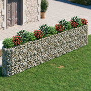 gabion-højbed 470x50x100 cm galvaniseret jern