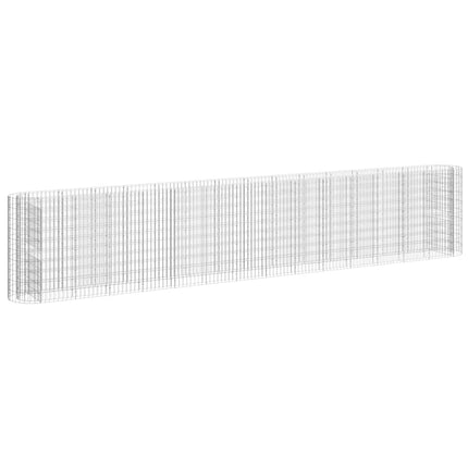 gabion-højbed 540x50x100 cm galvaniseret jern