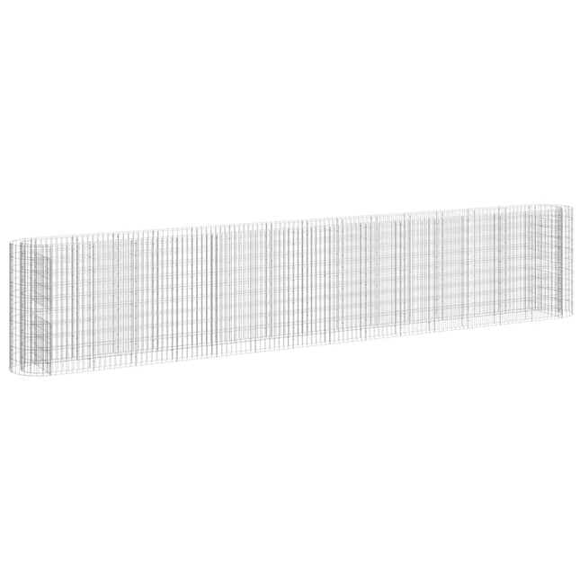 gabion-højbed 540x50x100 cm galvaniseret jern