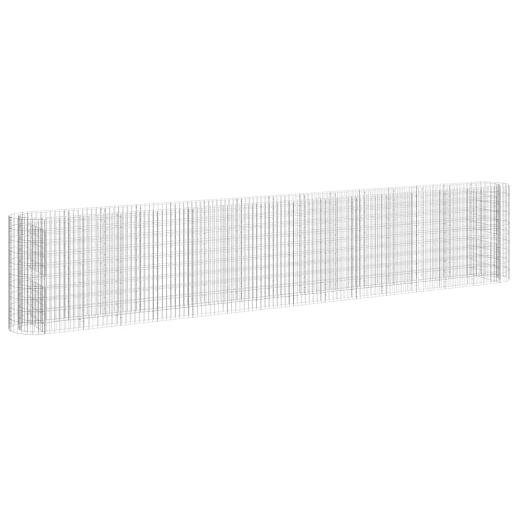 gabion-højbed 540x50x100 cm galvaniseret jern