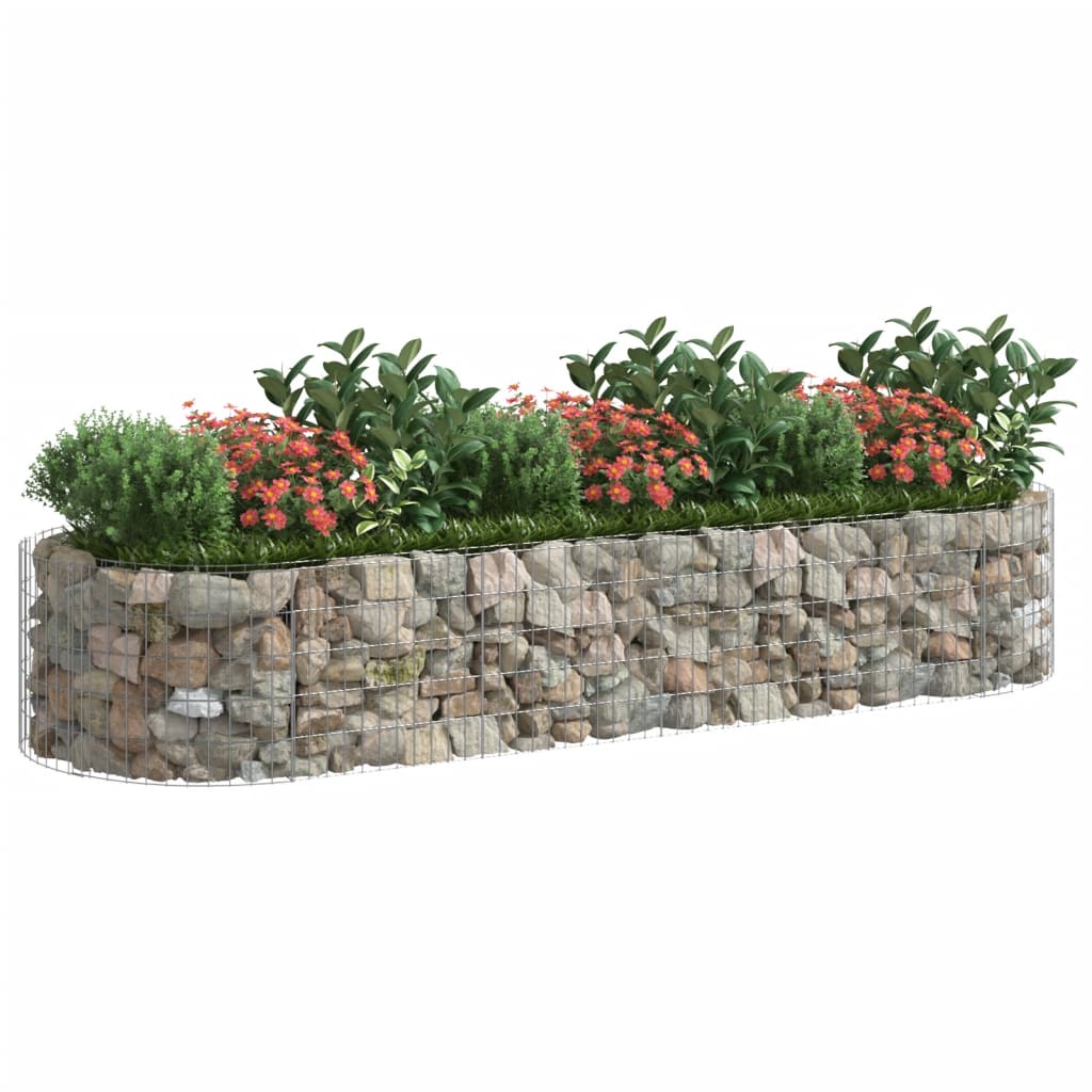 gabion-højbed 300x100x50 cm galvaniseret jern