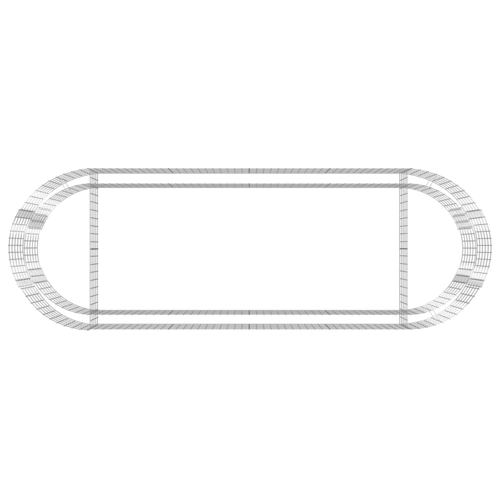 gabion-højbed 300x100x50 cm galvaniseret jern