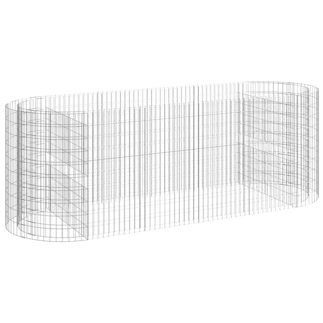 gabion-højbed 300x100x100 cm galvaniseret jern