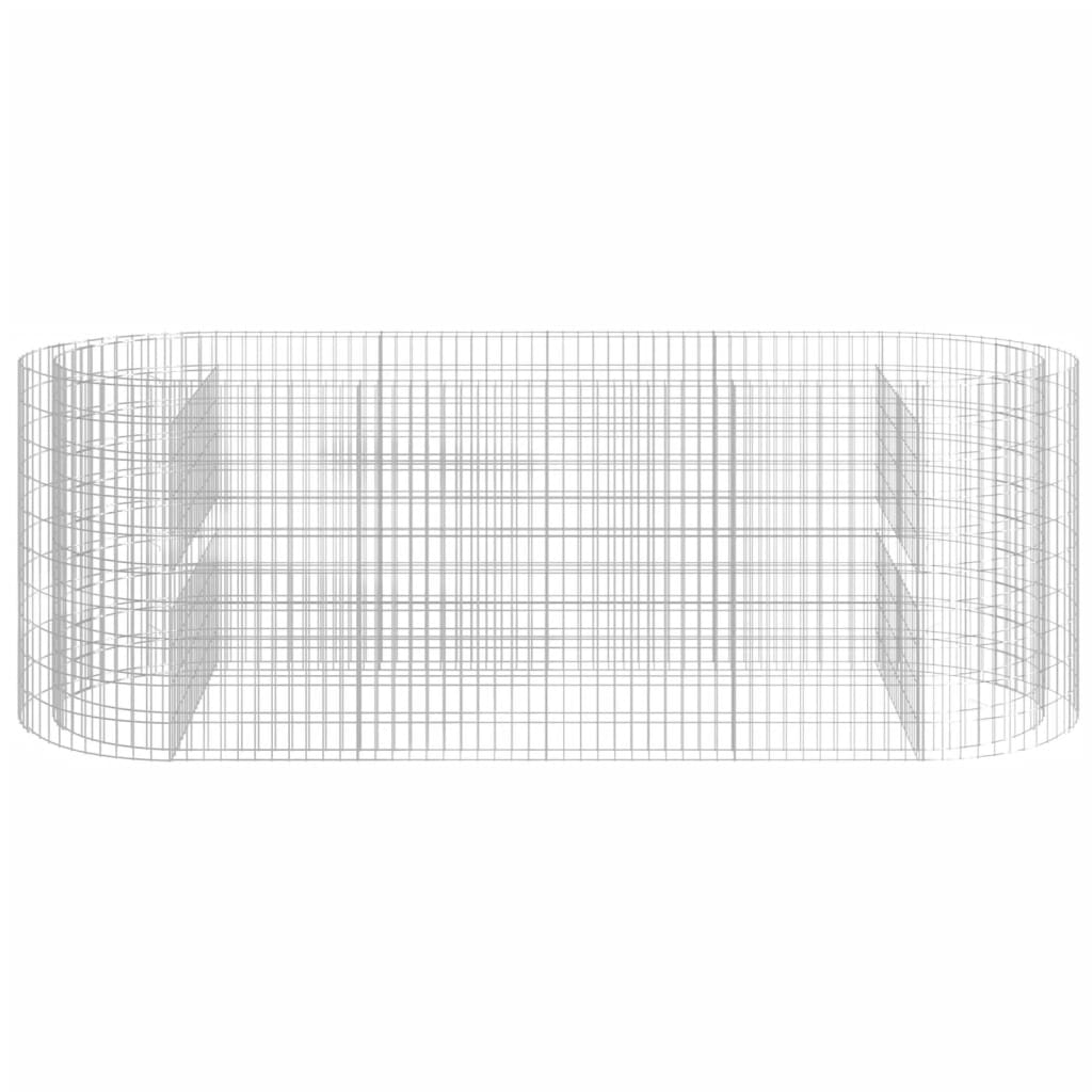 gabion-højbed 300x100x100 cm galvaniseret jern