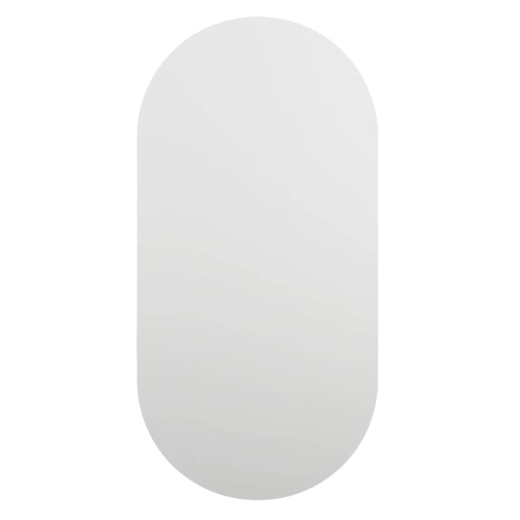 spejl med LED-lamper 40x20 cm oval glas
