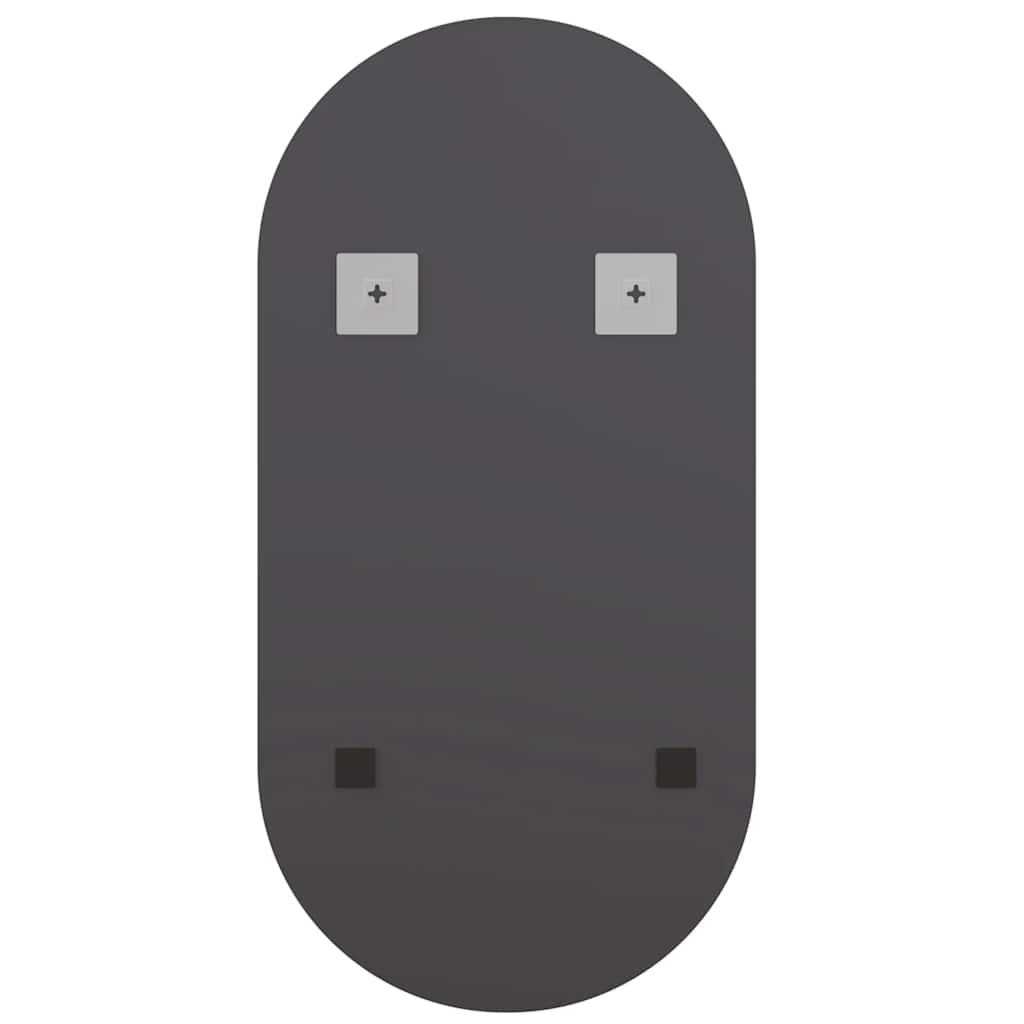 spejl med LED-lamper 40x20 cm oval glas