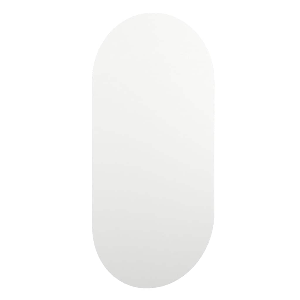 spejl med LED-lamper 60x30 cm oval glas