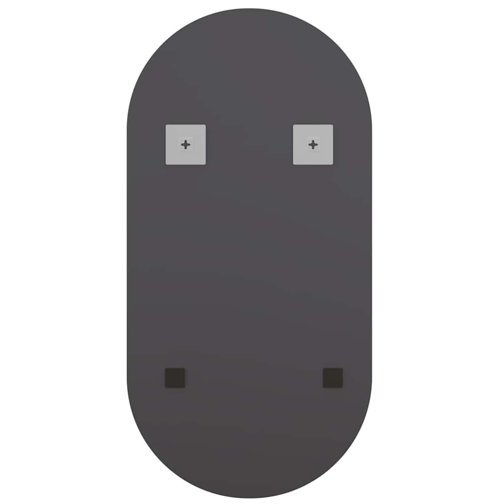 spejl med LED-lamper 60x30 cm oval glas