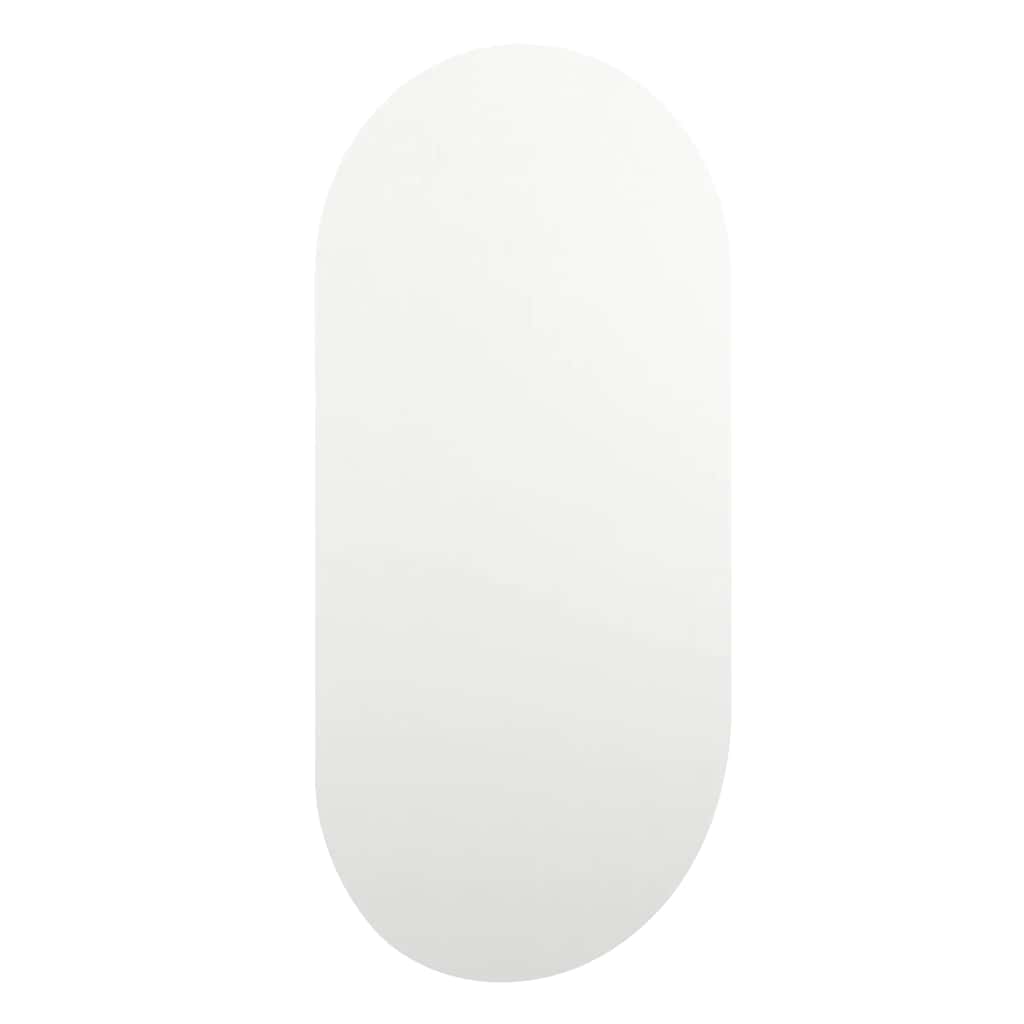 spejl med LED-lamper 80x40 cm oval glas
