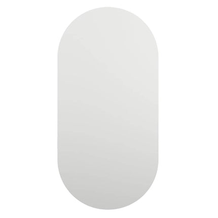 spejl med LED-lamper 80x40 cm oval glas