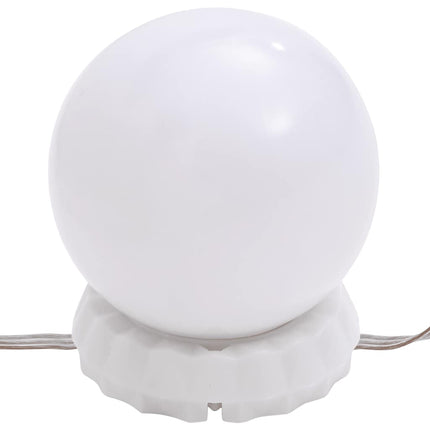 spejl med LED-lamper 80x40 cm oval glas