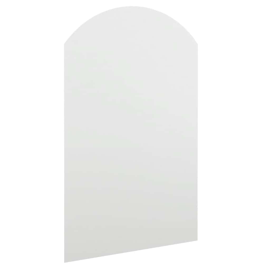 spejl med LED-lamper 60x40 cm buet glas
