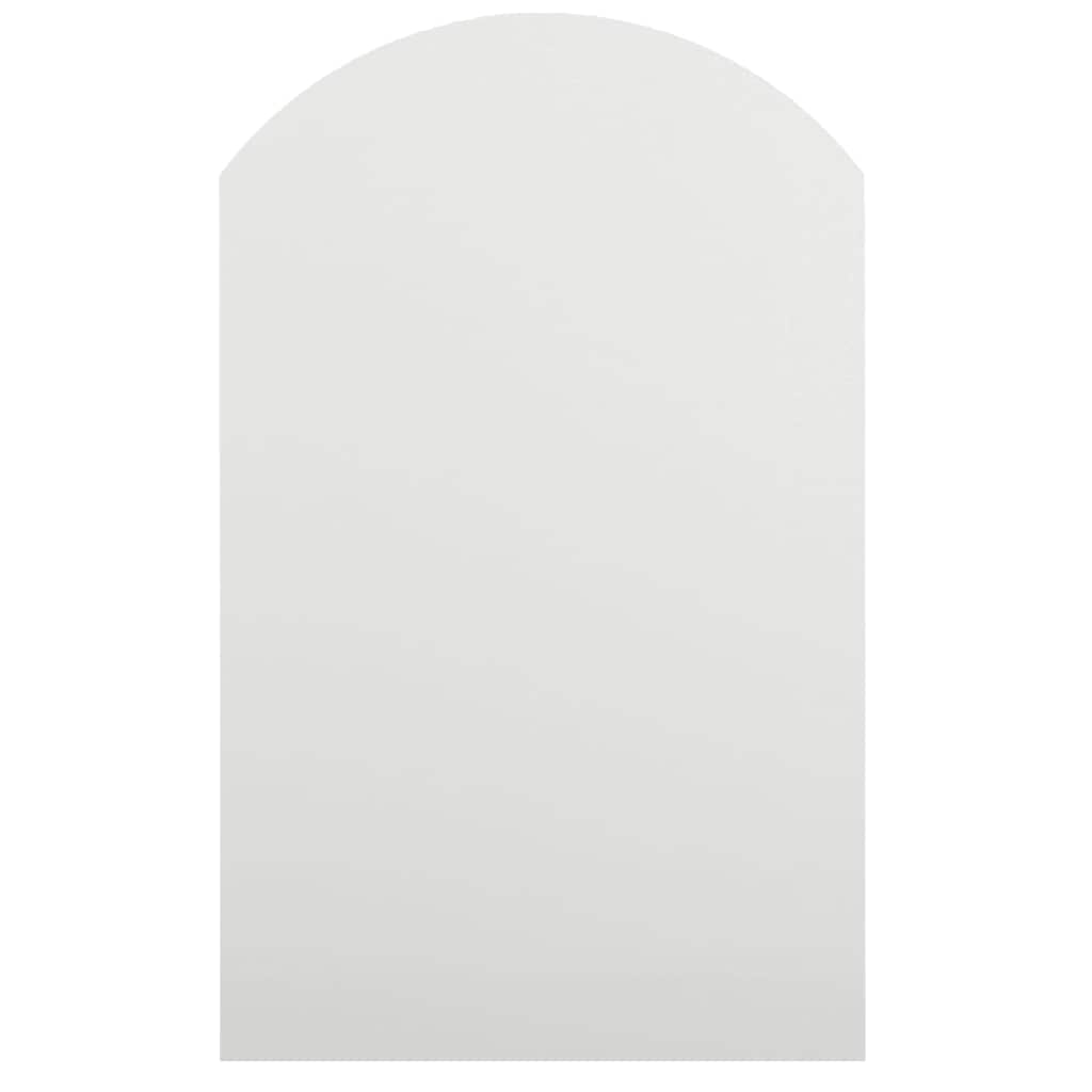 spejl med LED-lamper 60x40 cm buet glas