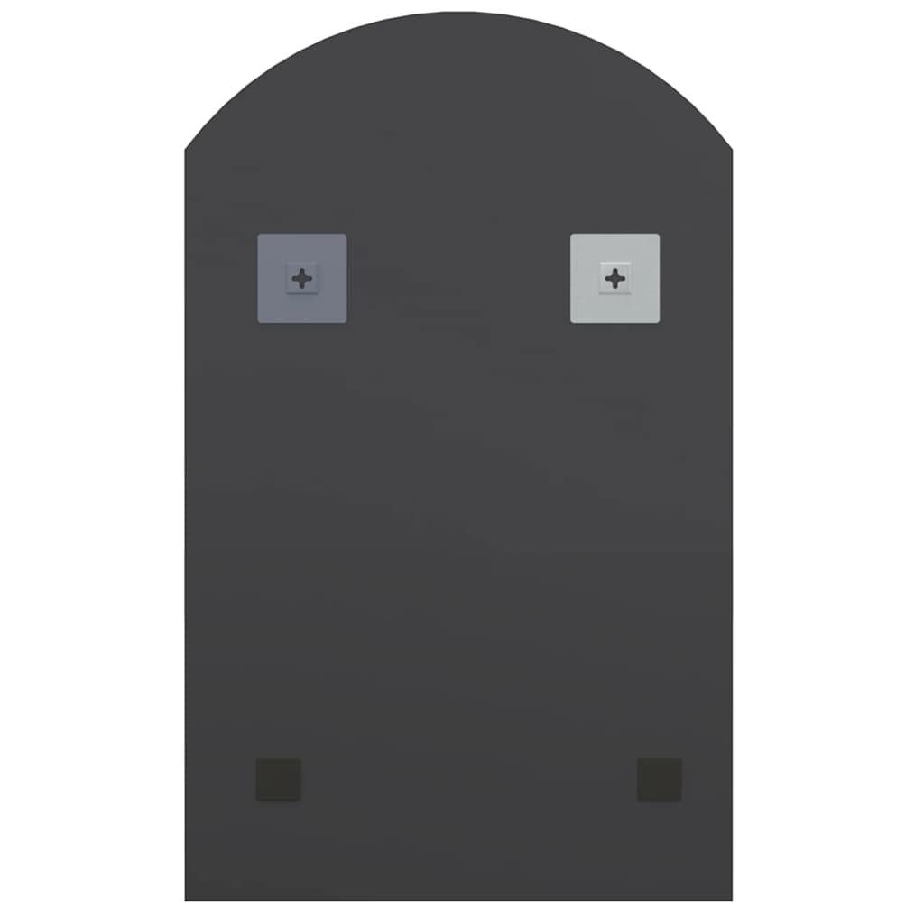 spejl med LED-lamper 60x40 cm buet glas