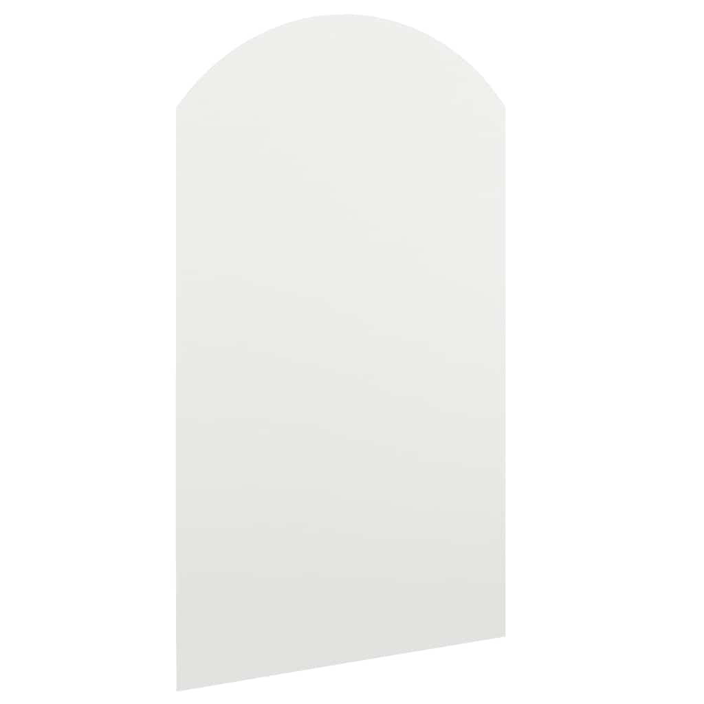 spejl med LED-lamper 70x40 cm buet glas