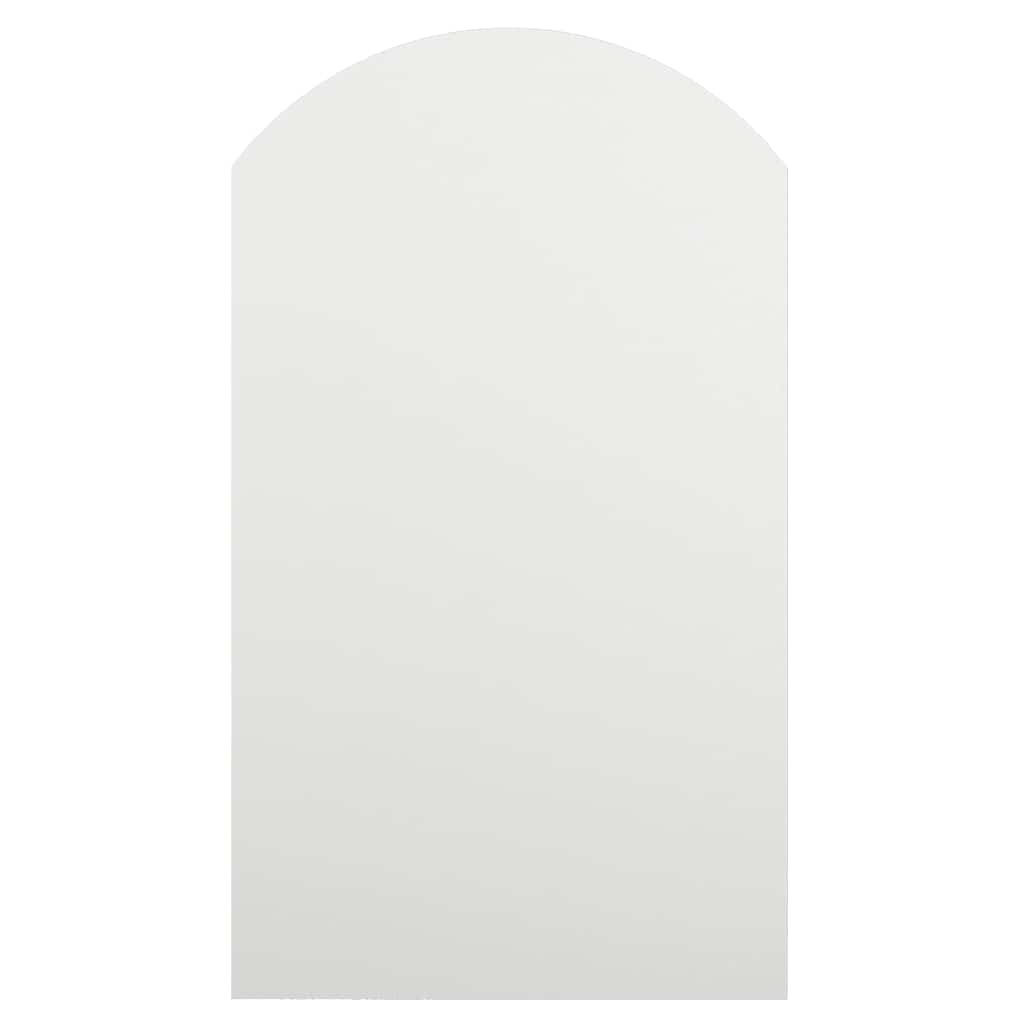 spejl med LED-lamper 70x40 cm buet glas