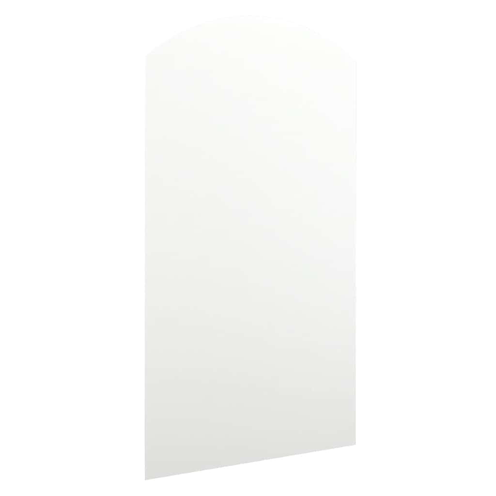 spejl med LED-lamper 90x45 cm buet glas