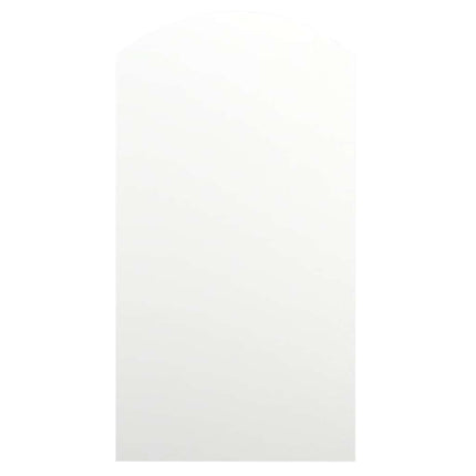 spejl med LED-lamper 90x45 cm buet glas