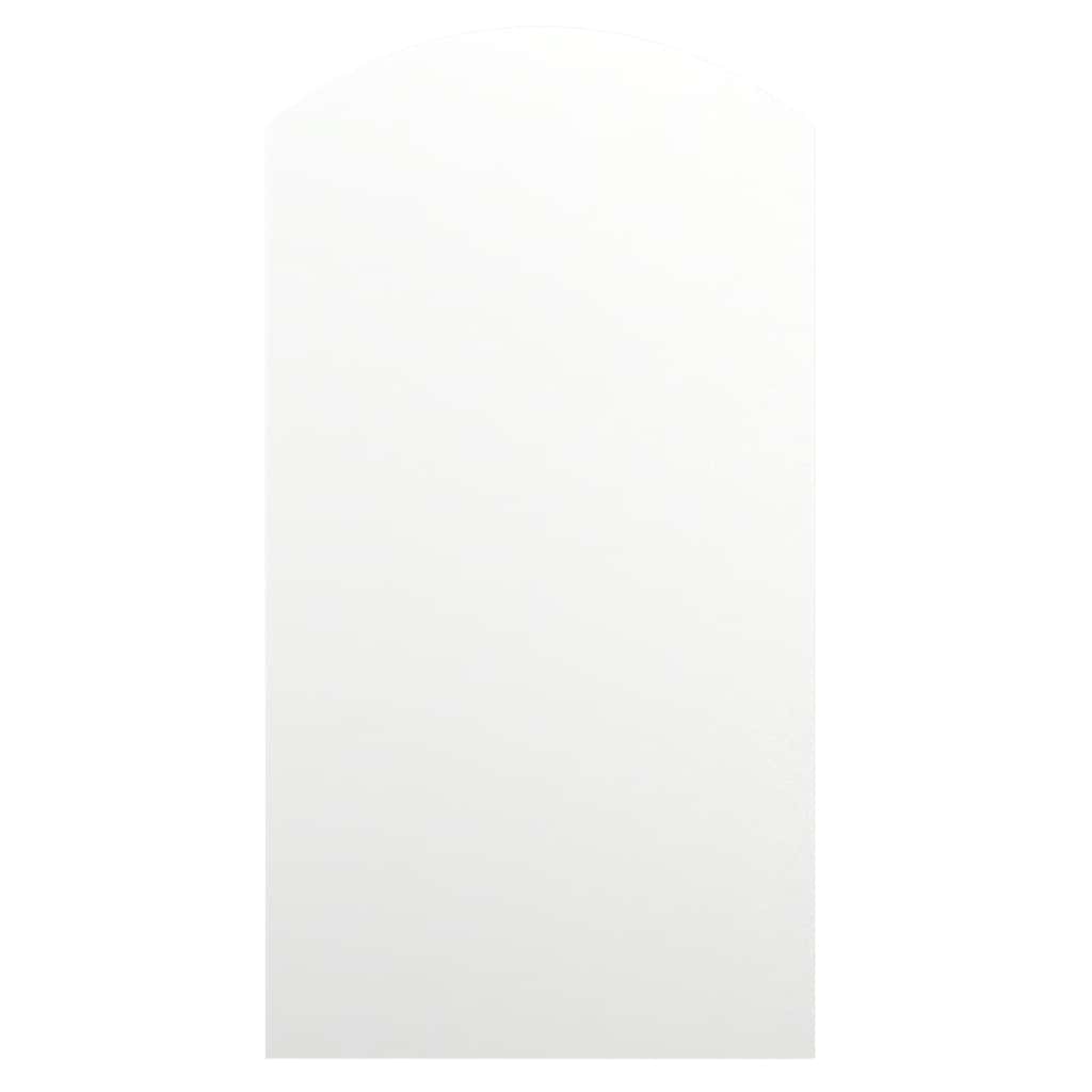 spejl med LED-lamper 90x45 cm buet glas