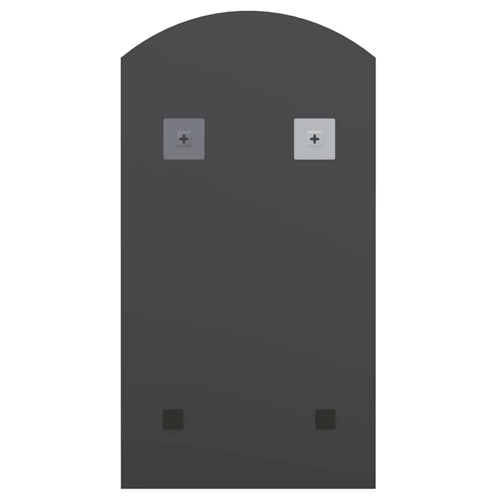 spejl med LED-lamper 90x45 cm buet glas