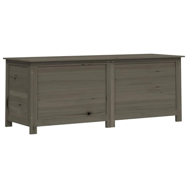 udendørs hyndeboks 150x50x56 cm massivt fyrretræ antracitgrå