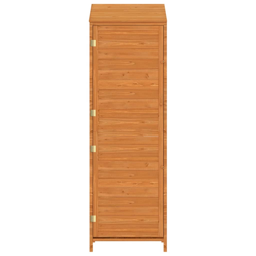 haveskur 55x52x174,5 cm massivt grantræ brun