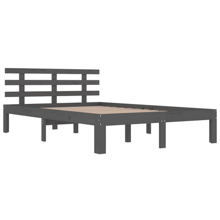 sengeramme 150x200 cm King Size massivt fyrretræ grå