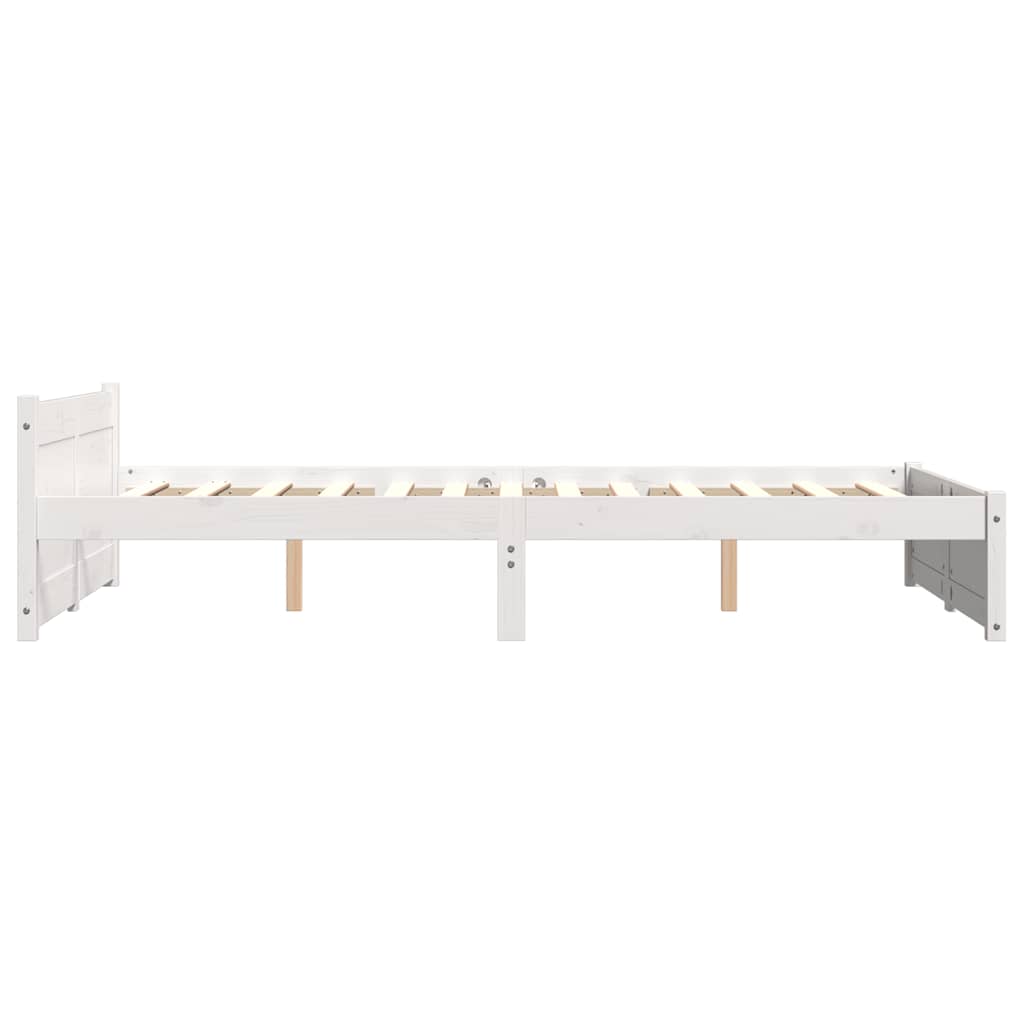 sengeramme 120x190 cm Small Double massivt træ hvid