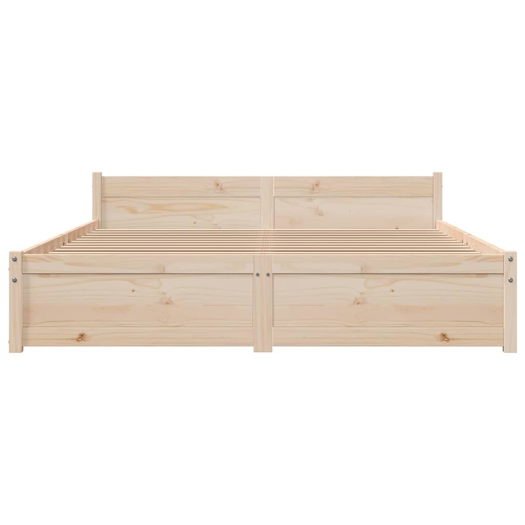 sengeramme uden madras 160x200 cm massivt træ