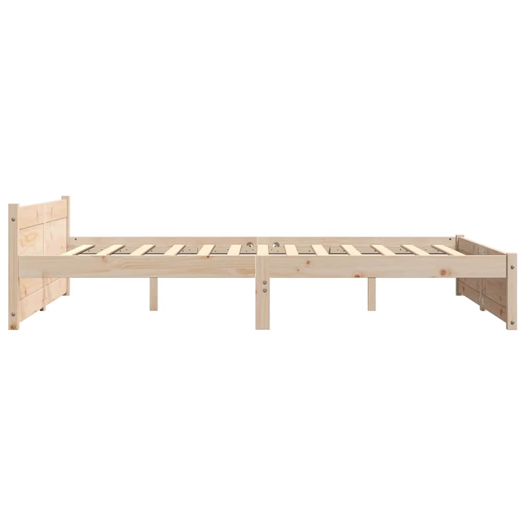 sengeramme uden madras 160x200 cm massivt træ