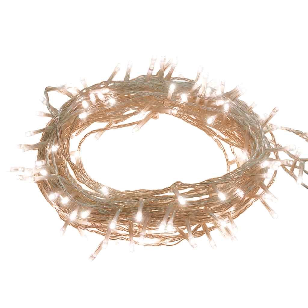 LED-lyskæde med 150 LED'er 15 m PVC varmt hvidt lys