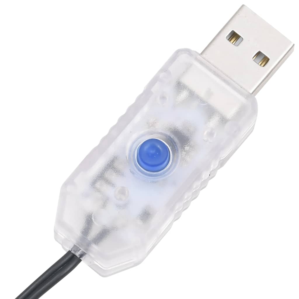 LED-lyskæde med 300 LED'er 30 m PVC varm hvid