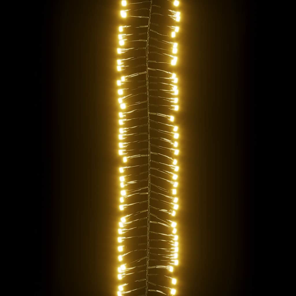 LED-lyskæde 1000 LED'er PVC varmt hvidt lys