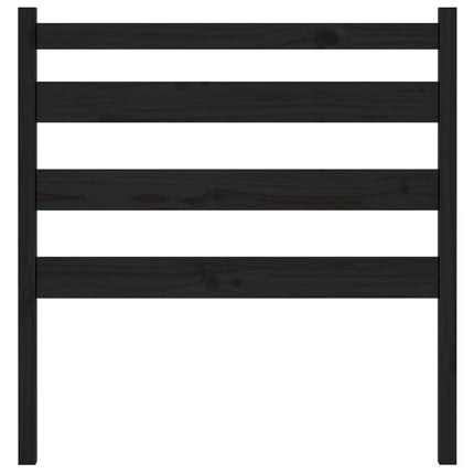 sengegærde 96x4x100 cm massivt fyrretræ sort
