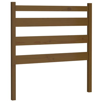sengegavl 106x4x100 cm massivt fyrretræ gyldenbrun