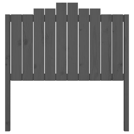 sengegærde 106x4x110 cm massivt fyrretræ grå
