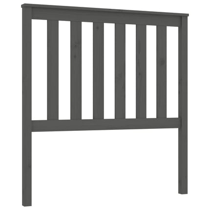 sengegærde 96x6x101 cm massivt fyrretræ grå