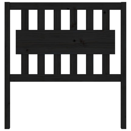sengegærde 95,5x4x100 cm massivt fyrretræ sort