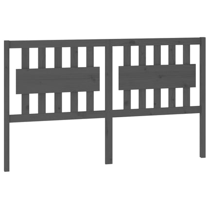 sengegærde 155,5x4x100 cm massivt fyrretræ grå