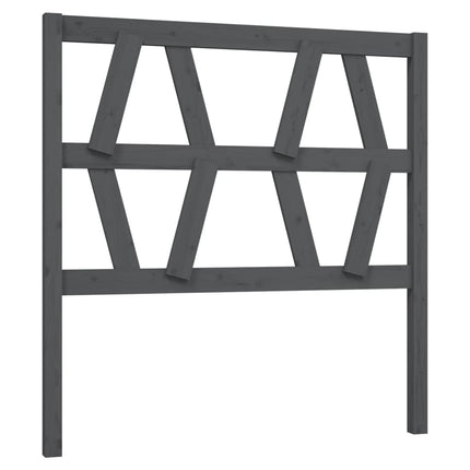 sengegærde 106x4x100 cm massivt fyrretræ grå